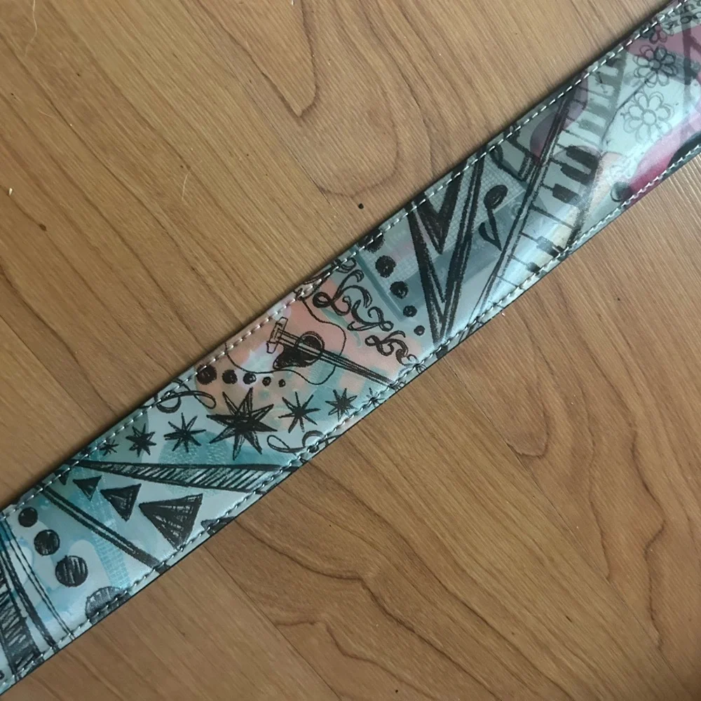 Vintage Hologram ROCK OUT Belt Unisex
